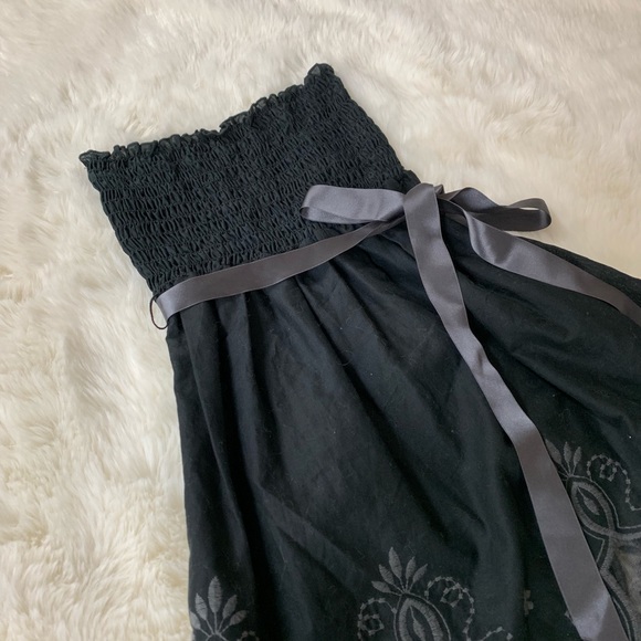 Black tunic with bow ribbon - Picture 2 of 5
